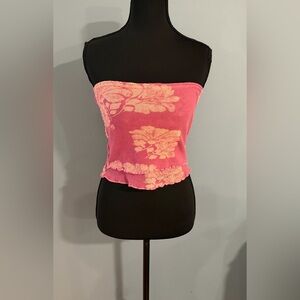 Free People Pink Floral Tube